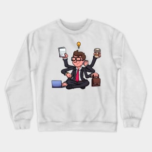 Multitasking Man Crewneck Sweatshirt